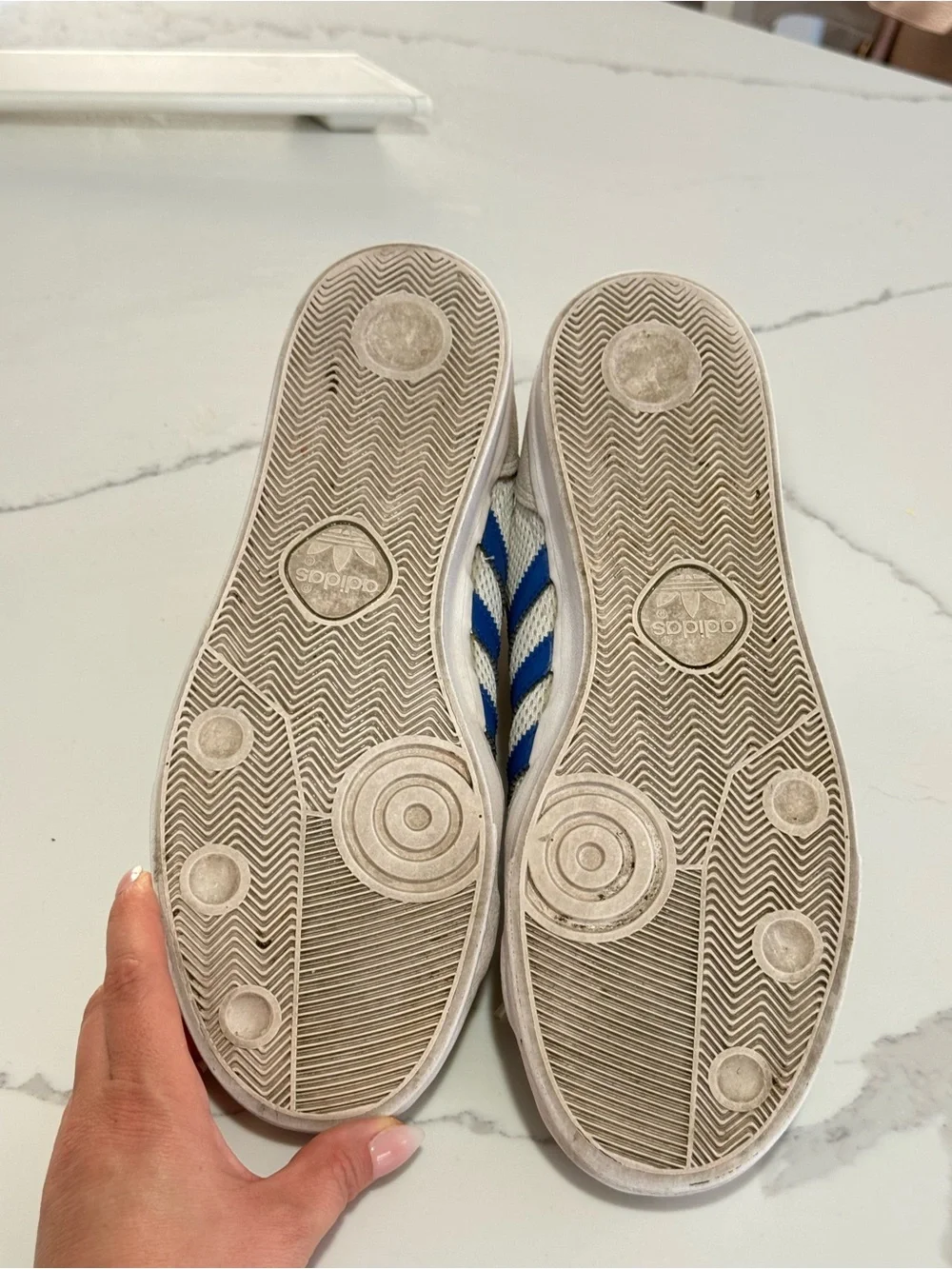 Adidas Basket Profi White Royal Blue Men's Athletic Shoes